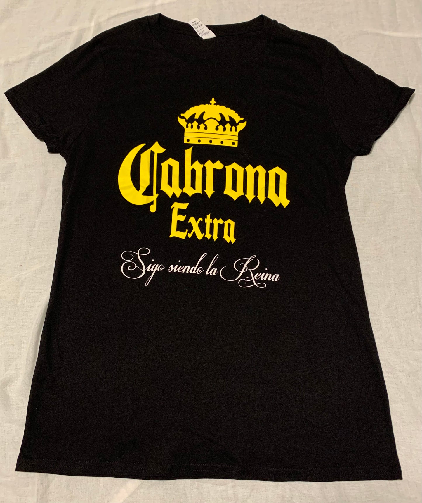 Woman's New Nostalgic "Cabrona Extra" Funny Short Sleeve Slim Fit T-Shirt