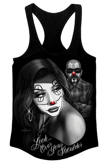 Look Over Your Shoulder- Women's Racer Back Tank - DGA