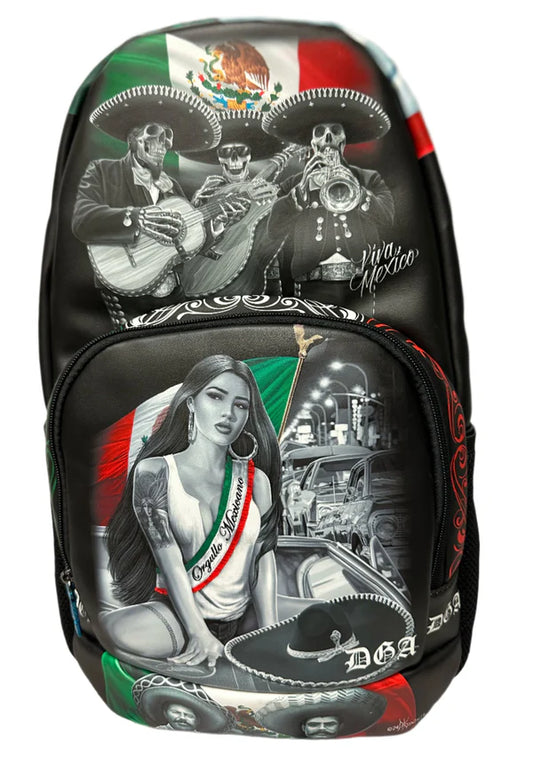 VIVA MEXICO Backpack- PU Leather - DGA™