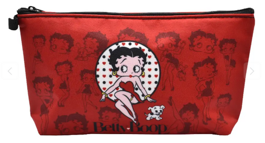 Betty Boop Makeup Bag - Red Silhouettes