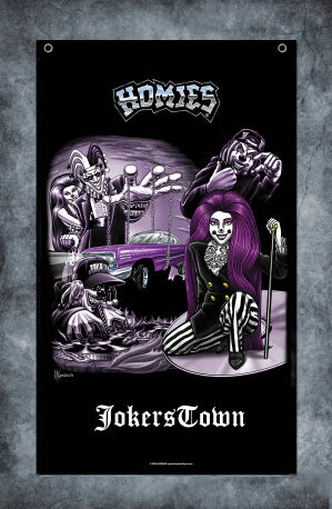 JOKERS TOWN 3' X 5' - HOMIES - FLAG/BANNER