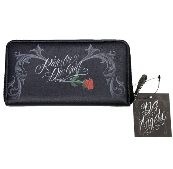 My Old Lady - RODC - WOMENS ZIPPERED WALLET - DGA - ANGELS